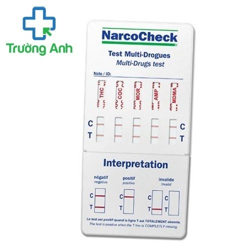 Que thử ma túy tổng hợp 5 chân của Narcocheck (Pháp)