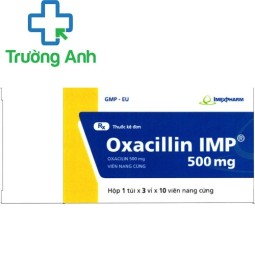 Oxacillin IMP 500mg (viên) - Thuốc điều trị nhiễm khuẩn hô hấp của Imexpharm