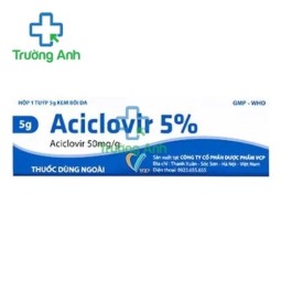 Aciclovir 5% 5g VCP - Kem bôi da điều trị Herpes Simplex hiệu quả