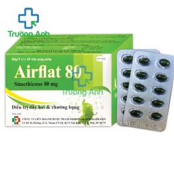 Airflat 80 - Thuốc điều trị chứng đầy hơi hiệu quả của Mebiphar