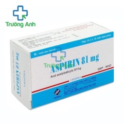 Aspirin 81mg Vidipha - Thuốc dùng trong dự phòng các cơn đau tim và đột quỵ