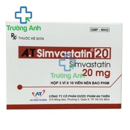 A.T Simvastatin 20mg - Thuốc điều trị tăng Cholesterol máu