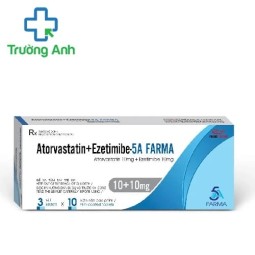 Atorvastatin + Ezetimibe-5A Farma 10+10 mg - Trị tăng cholesterol