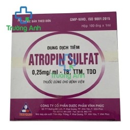 Atropin sulfat Vinphaco  - Thuốc điều trị loét dạ dày tá tràng hiệu quả