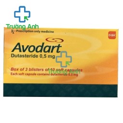 Avodart 0,5mg - Thuốc điều trị phì đại tuyến tiền liệt lành tính
