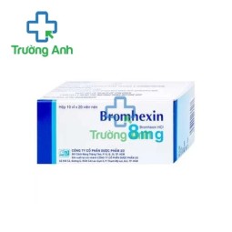 Bromhexin 8mg Khapharco (200 viên) - Điều trị rối loạn tiết dịch phế quản