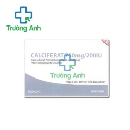 Calciferat 750mg/200IU - Giúp bổ sung Canxi hiệu quả của MEDISUN