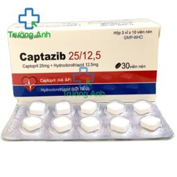 Captazib 25/12,5 - Điều trị bệnh tăng huyết áp hiệu quả của Tipharco
