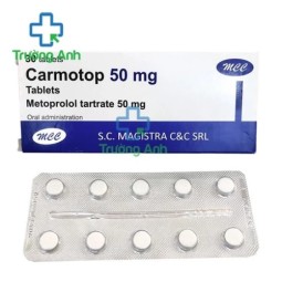 Carmotop 50mg - Thuốc điều trị tăng huyết áp, đau thắt ngực hiệu quả