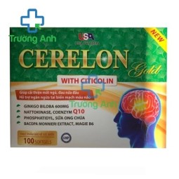 Cerelon Gold 600mg Mediusa - Hỗ trợ tăng cường tuần hoàn não