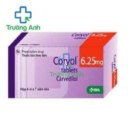 Coryol 6.25mg - Thuốc điều trị cao huyết áp, suy tim hiệu quả của Slovenia