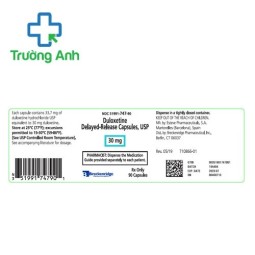 Duloxetine Delayed-Relaese 30mg Breckenridge - Thuốc điều trị trầm cảm hiệu quả