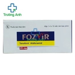 Fozvir 25mg Medisun - Thuốc điều trị viêm gan B hiệu quả