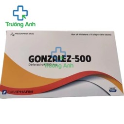 Gonzalez-500 - Thuốc điều trị ngộ độc sắt và thải sắt hiệu quả