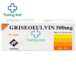 Griseofulvin 500mg Vidipha - Thuốc điều trị các bệnh nấm ngoài da hiệu quả (10 hộp)