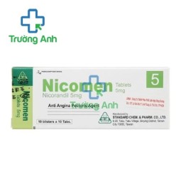 Nicomen Tablets 5mg - Thuốc điều trị đau thắt ngực hiệu quả của Đài Loan
