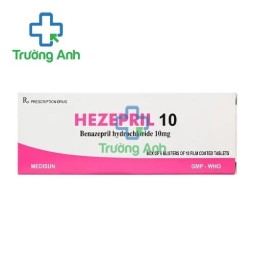 Hezepril 10 - Thuốc điều trị tăng huyết áp của Medisun