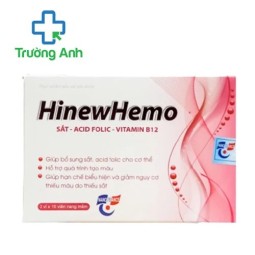 HinewHemo Vinphaco - Hỗ trợ bổ sung sắt và acid folic cho cơ thể