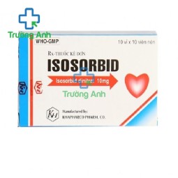 Isosorbid Khapharco - Thuốc phòng và điều trị đau thắt ngực hiệu quả