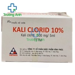 Kali Clorid 10% 500mg/5ml Vinphaco - Thuốc giúp bổ sung kali hiệu quả