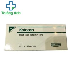 Ketosan 1mg (viên nén) - Thuốc điều trị hen phế quản hiệu quả