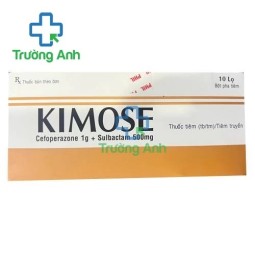 Kimose 1,5g tiêm - Cefoperazone 1g; Sulbactam 500mg Phil Inter