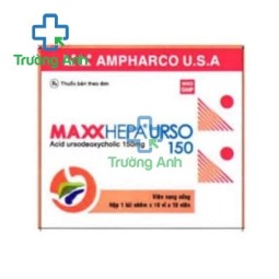 MAXXHEPA URSO 150mg - Thuốc điều trị sỏi mật, xơ gan hiệu quả của Ampharco USA