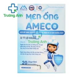 Men ống Ameco Vgas - Hỗ trợ bổ sung lợi khuẩn cân bằng hệ vi sinh đường ruột