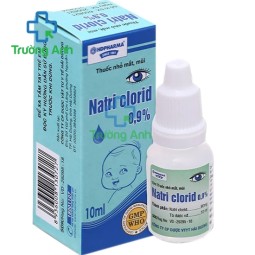 Natri clorid 0,9% 10ml HD Pharma - Dung dịch rửa mắt, mũi (10 cọc)
