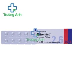 Nitromint 2,6mg - Thuốc điều trị các cơn đau thắt ngực hiệu quả