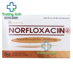 Norfloxacin 400mg Khapharco - Thuốc điều trị nhiễm khuẩn đường tiết niệu