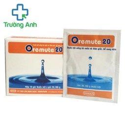 Oremute 20 - Giúp bổ sung kẽm, bù chất điện giải hiệu quả của Hasan