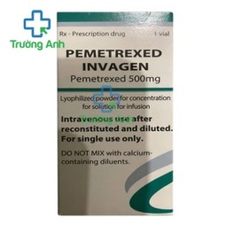 Pemetrexed invagen (Pemetrexed 500mg) - Thuốc điều trị ung thư phổi hiệu quả của Đức