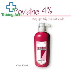 Povidine 4% 800ml Pharmedic - Phòng và điều trị nhiễm khuẩn da hiệu quả
