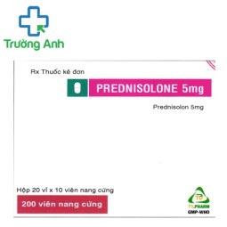 Prednisolone 5mg (viên nang) TV.Pharm - Thuốc chống viêm, chống dị ứng hiệu quả