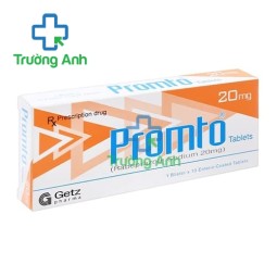 Promto 20mg Getz Pharma - Thuốc điều trị loét dạ dày tá tràng hiệu quả
