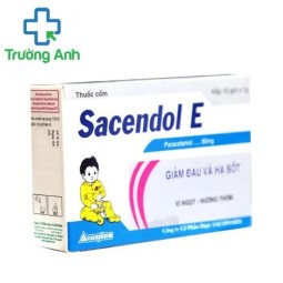 SACENDOL E - Giúp giảm đau hạ sốt ở trẻ em hiệu quả của Vacopharm