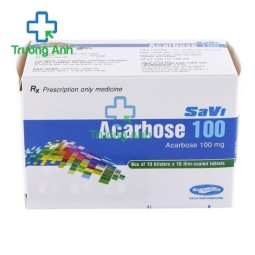 SaVi Acarbose 100 - Thuốc điều trị đái tháo đường tuýp 2 hiệu quả