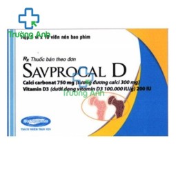 Savprocal D - Giúp hỗ trợ và điều trị loãng xương hiệu quả của SAVIPHARM