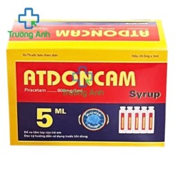 Atdoncam Syrup 800mg/5ml Hadiphar - Thuốc điều trị chóng mặt hiệu quả