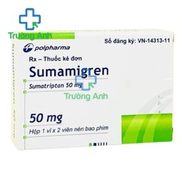 Sumamigren 50mg Polpharma - Thuốc điều trị đau nửa đầu hiệu quả