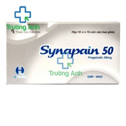 Synapain 50 - Thuốc điều trị động kinh, đau dây thần kinh hiệu quả