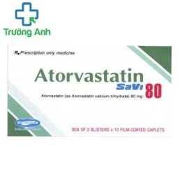 Atorvastatin SaVi 80 - Thuốc điều trị tăng cholesterol máu hiệu quả
