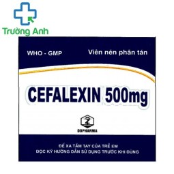 Cefalexin 500 mg Dopharma - Thuốc điều trị nhiễm khuẩn thể nhẹ và vừa hiệu quả