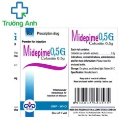 Midepime 0.5g - Thuốc điều trị nhiễm khuẩn hiệu quả của MD Pharco