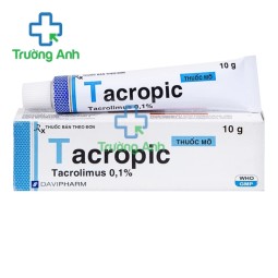 Thuốc mỡ Tacropic 0,1% Davipharm - Điều trị viêm da dị ứng hiệu quả