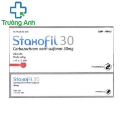 Staxofil 30 - Thuốc điều trị xuất huyết do mao mạch hiệu quả của Pharbaco