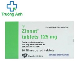 Zinnat tablets 125mg - thuốc điều trị nhiễm khuẩn hiệu quả của Anh