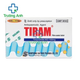 Tiram - Thuốc chống co thắt cơ trơn ở hiệu quả ở đường tiêu hóa