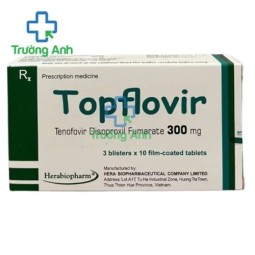 Topflovir 300mg Herabiopharm - Thuốc điều trị HIV-1 và viêm gan B hiệu quả